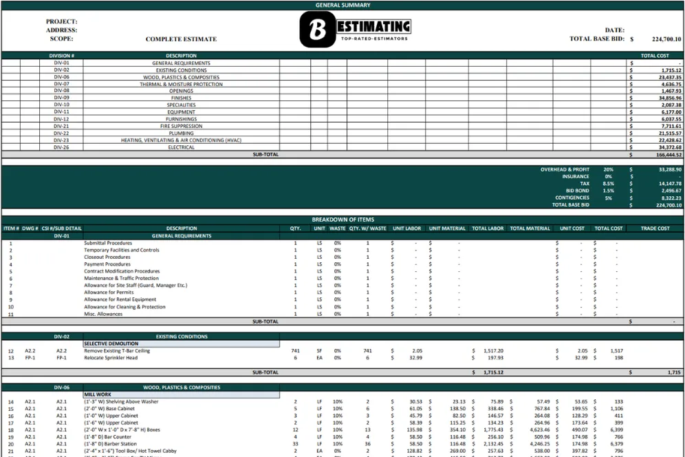 bekan estimating sample image